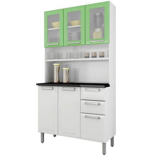 Cozinha Compacta 3 Portas de Vidro Regina Itatiaia I3vg2-105 Branco/Verde Claro é bom? Vale a pena?