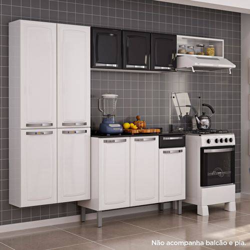 Cozinha Compacta Sem Balcão Aço Rose Itatiaia Branco/Preto é bom? Vale a pena?