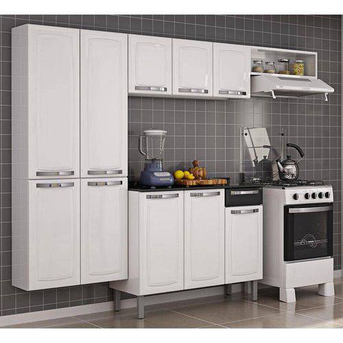Cozinha Compacta-Rose-10 Portas-1 Gaveta-Branco/Preto-Itatiaia é bom? Vale a pena?