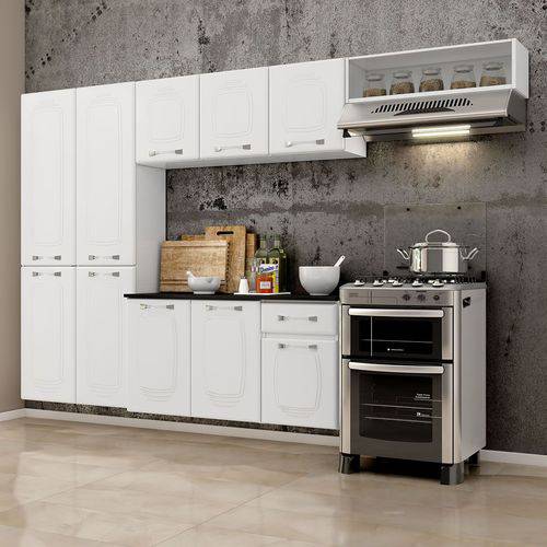 Cozinha Completa em Aço Novitá Smart 4 Peças 10 Portas Balcão Paneleiro Aéreo Nicho Branco - Telasul é bom? Vale a pena?