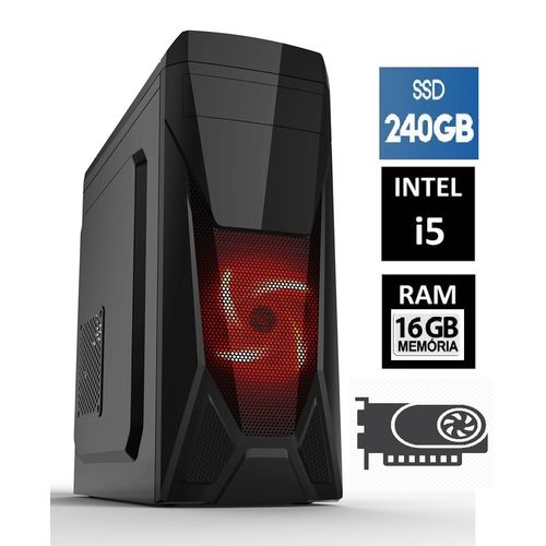 Cpu Gamer Intel Core I5 16gb SSD 240gb + Vga 2gb é bom? Vale a pena?