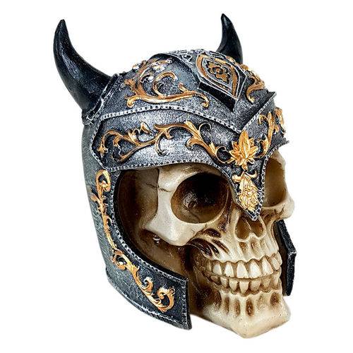 Cranio Caveira Guerreiro Medieval Chifre Decorativo Resina é bom? Vale a pena?