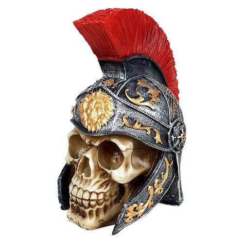 Cranio Caveira Guerreiro Romano Roma Decorativo Resina é bom? Vale a pena?