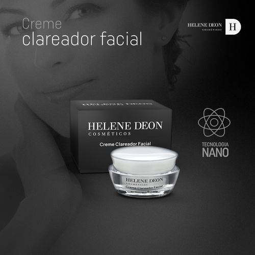Creme Clareador de Pele para o Rosto Manchas e Melasmas Facial (by Nanotech ) 50g – Helene Deon é bom? Vale a pena?