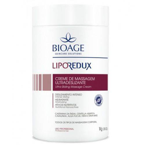 Creme de Massagem Ultradeslizante Lipo Redux Bioage 1kg é bom? Vale a pena?