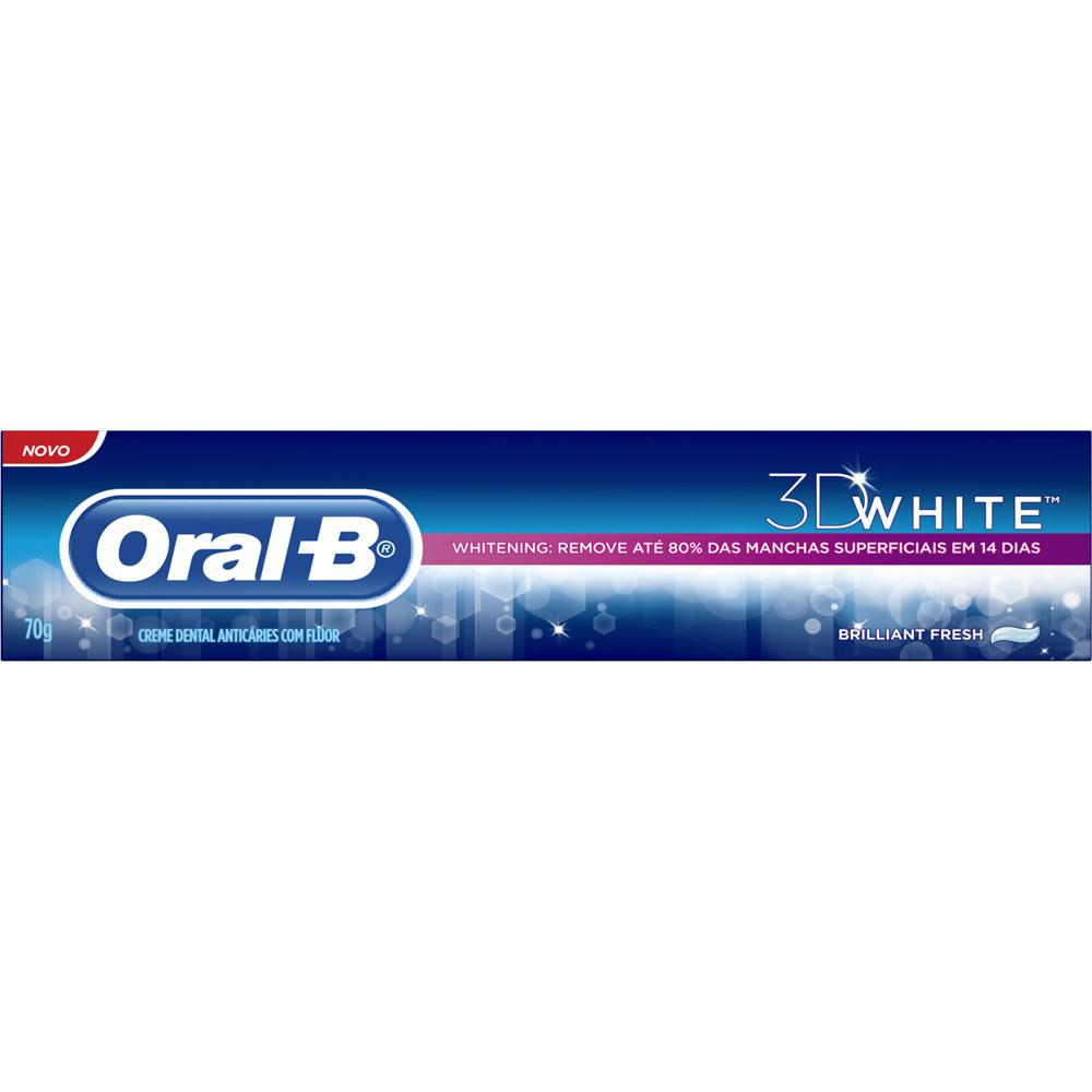 Creme Dental 3DWhite Brilliant Fresh 70g - ORAL-B é bom? Vale a pena?