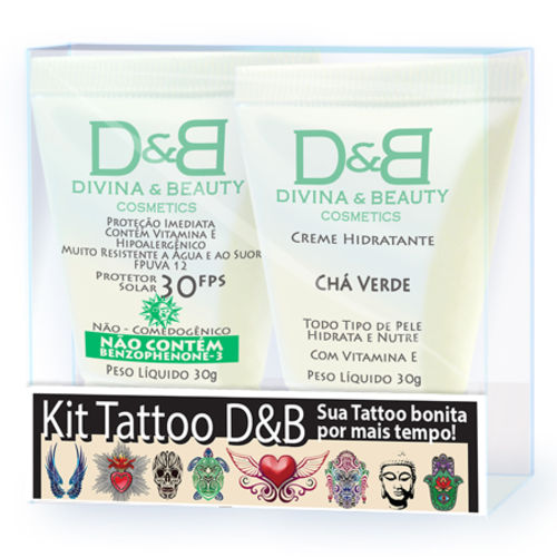 Creme Hidratante Tatuagem Chá Verde e Protetor Solar FPS30 Divina&Beauty Tattoo é bom? Vale a pena?