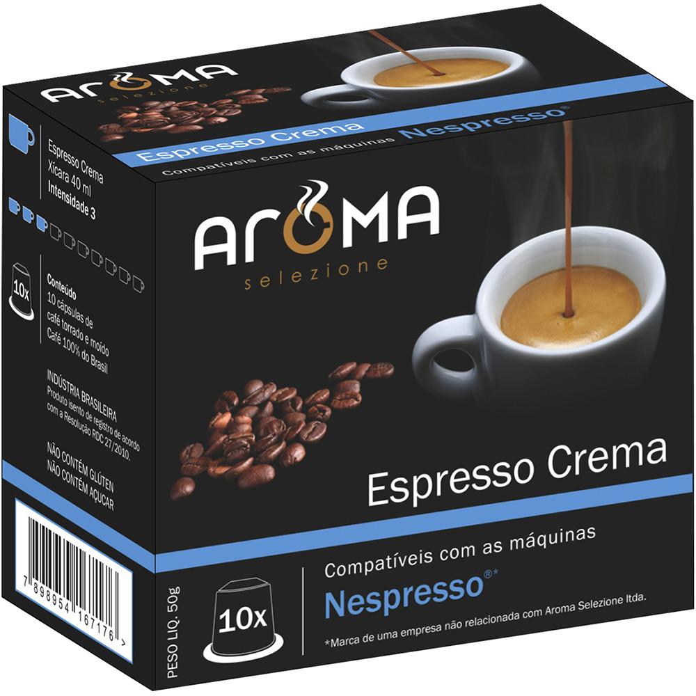 Cápsulas de Café Crema Espresso Aroma Selezione Compatível Nespresso - 10 Unidades é bom? Vale a pena?
