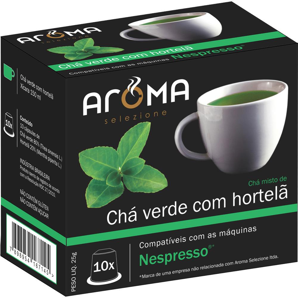Cápsulas de Chá Verde Com Hortelã Aroma Selezione Compatível Nespresso - 10 Unidades é bom? Vale a pena?