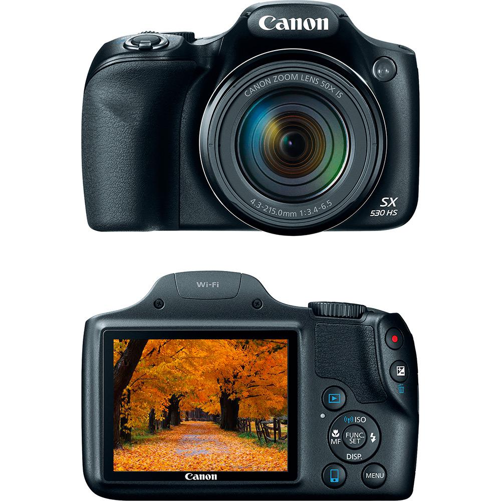 Câmera Digital Semiprofissional Canon Powershot Sx530hs 16MP 50x 2MB Grande Angular de 24mm Preto Full HD é bom? Vale a pena?