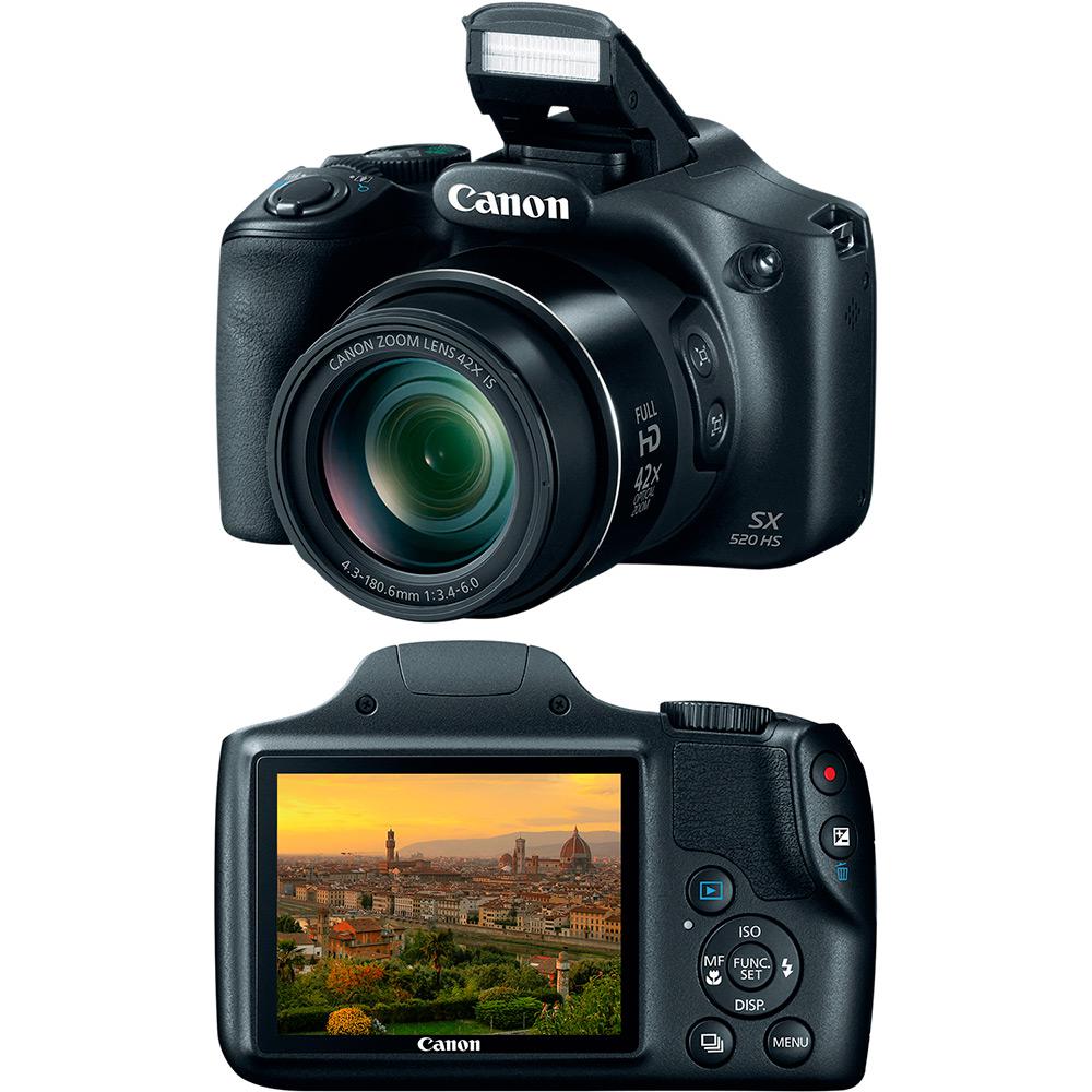 Câmera Digital Semiprofissional Canon SX520HS 16MP Zoom óptico 42x é bom? Vale a pena?