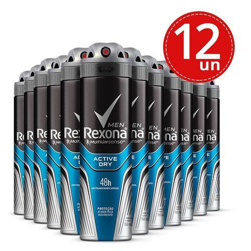 Desodorante Aerosol Rexona Masculino Active Dry 150ml 12 Unidades é bom? Vale a pena?