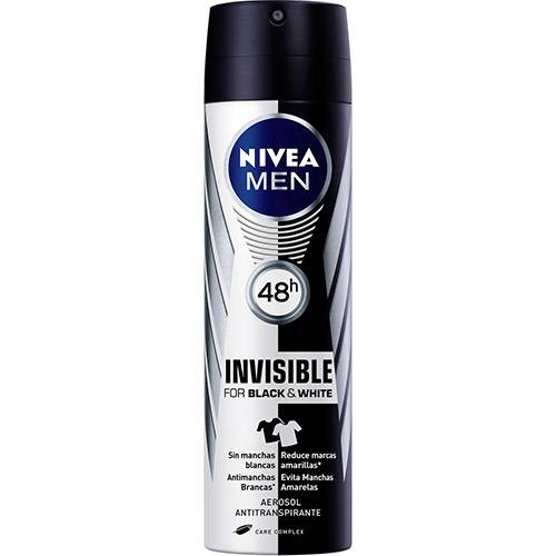 Desodorante Nivea Aerosol Invisible Black& White Masculino é bom? Vale a pena?
