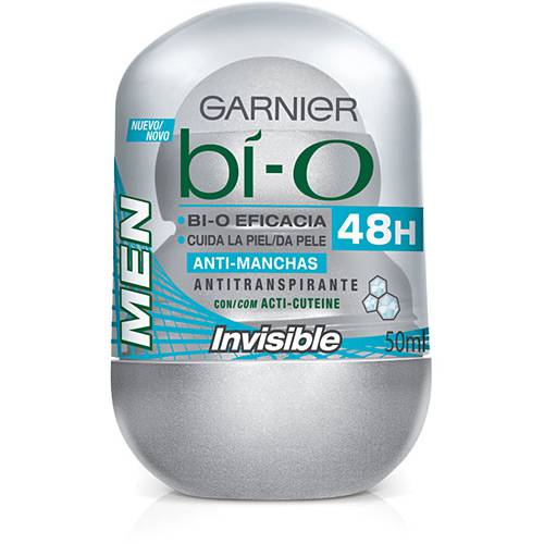 Desodorante Roll-on Bí-O Invisible Masculino 50ml - Garnier é bom? Vale a pena?
