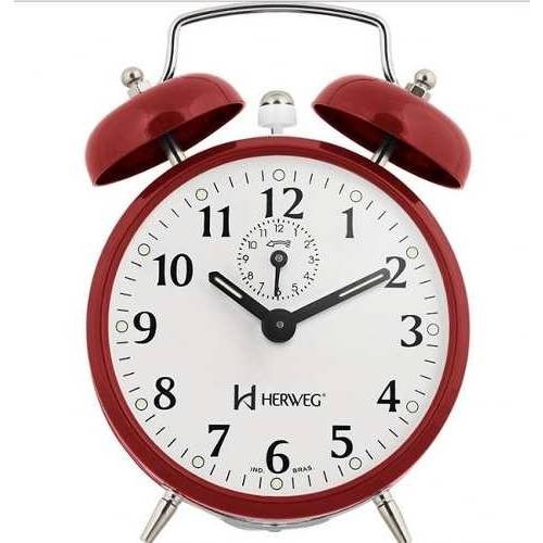Despertador Herweg 2208 044 Vermelho Antigo Retrô Relógio é bom? Vale a pena?