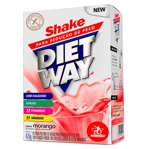 Diet Way Shake - 420 Gramas - Midway Morango é bom? Vale a pena?