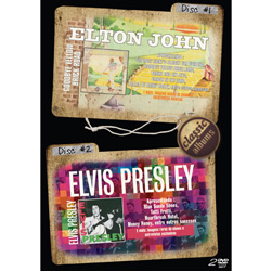 DVD Classic Albums Elton John / Elvis Presley - Duplo é bom? Vale a pena?