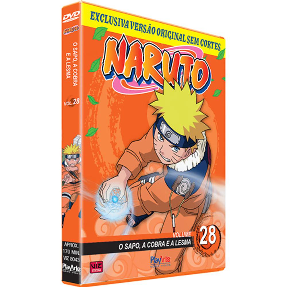 DVD Naruto - O Sapo, a Cobra e a Lesma Vol.28 é bom? Vale a pena?