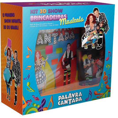 DVD Palavra Cantada - KIT 3D Show: Brincadeiras Musicais (DVD+CD) é bom? Vale a pena?