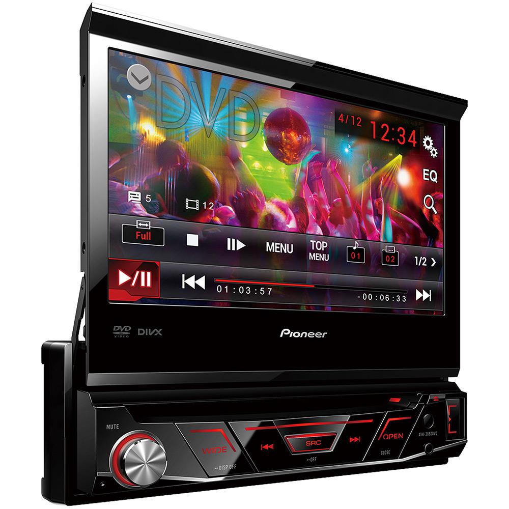 DVD Player Automotivo Pioneer AVH-3880DVD com Tela 7'' USB Retrátil Touch Screen é bom? Vale a pena?