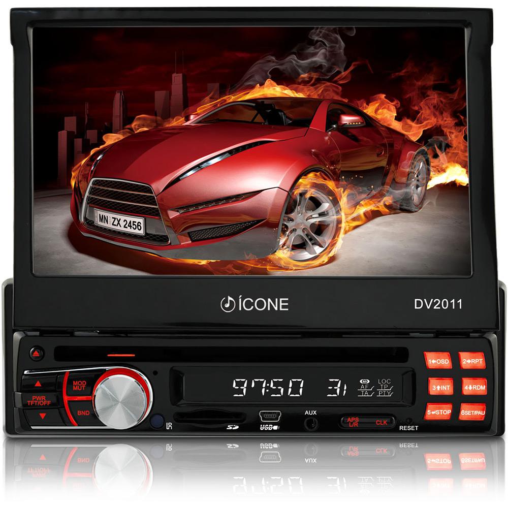 DVD Player Automotivo Ícone DV2011 Tela 7" - Rádio AM/FM, Entradas USB, SD e AUX é bom? Vale a pena?