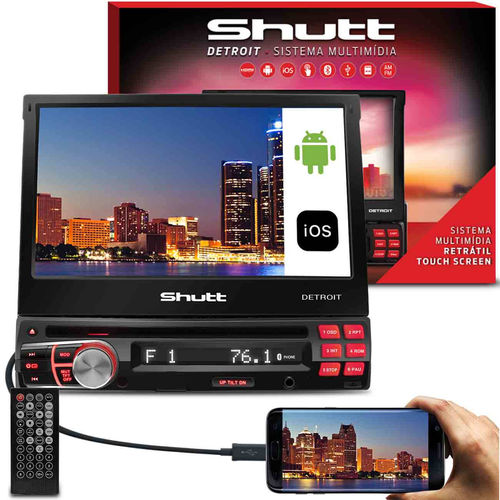 DVD Player Shutt Detroit 7Pol Bluetooth Espelhamento Hdmi IOS Android USB MP4 Fm é bom? Vale a pena?