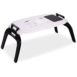 E-Table Cooler Plus Branca - Mesa P/ Notebook com 2 Coolers e Hub USB é bom? Vale a pena?