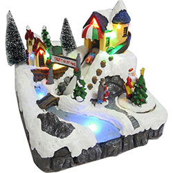 Enfeite de Mesa Decoração Iluminada Escorrega na Neve - Orb Christmas é bom? Vale a pena?