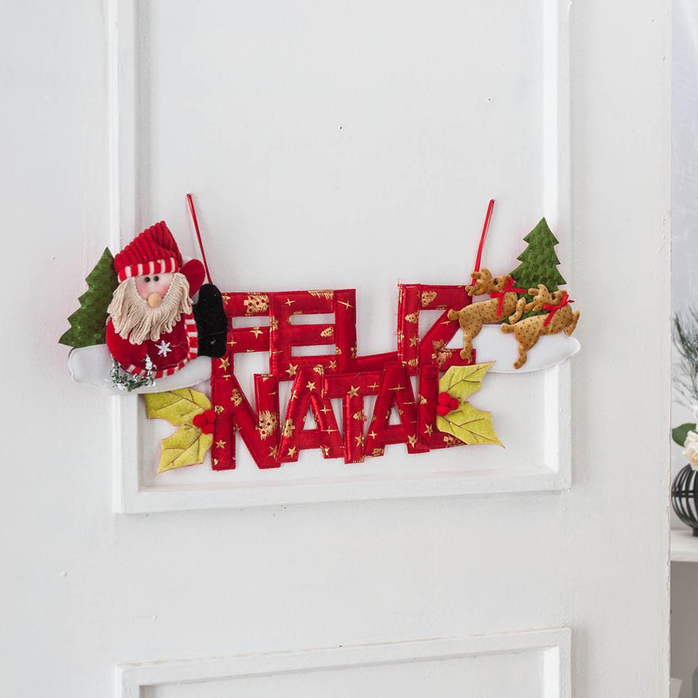 Enfeite de Porta Luxo no Natal Feliz Natal 48cm - Orb Christmas é bom? Vale a pena?