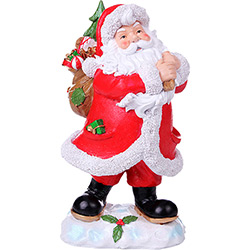 Enfeite Papai Noel com Saco de Presente 26,5cm - Santini Christmas é bom? Vale a pena?