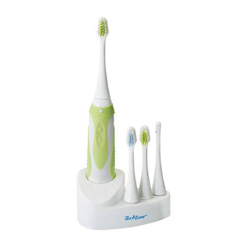 Escova Dental à Pilha Eda 10 Techline Branca e Verde com 3 Refis de Escova é bom? Vale a pena?