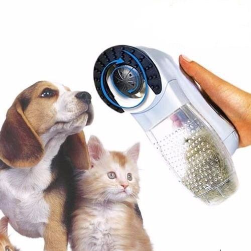 Escova Elétrica Aspirador Suga Pelo Pet Cachorro e Gato Portátil é bom? Vale a pena?