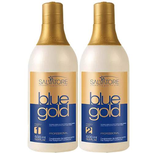 Escova Progressiva Blue Gold Salvatore - Sem Formol 2x500ml é bom? Vale a pena?