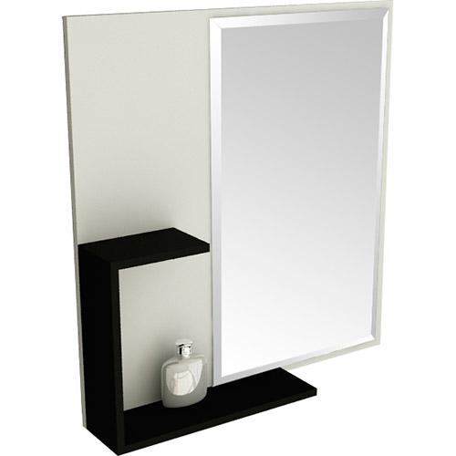 Espelheira para Banheiro 1505 (60x60x12cm) Branco/Preto - Tomdo é bom? Vale a pena?