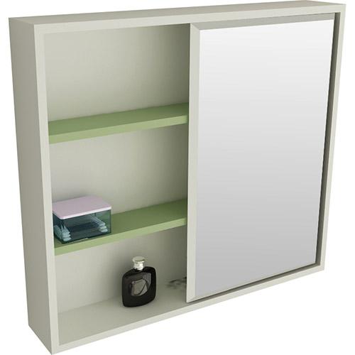 Espelheira para Banheiro 1526 (60x60x15cm) Branco/Verde - Tomdo é bom? Vale a pena?