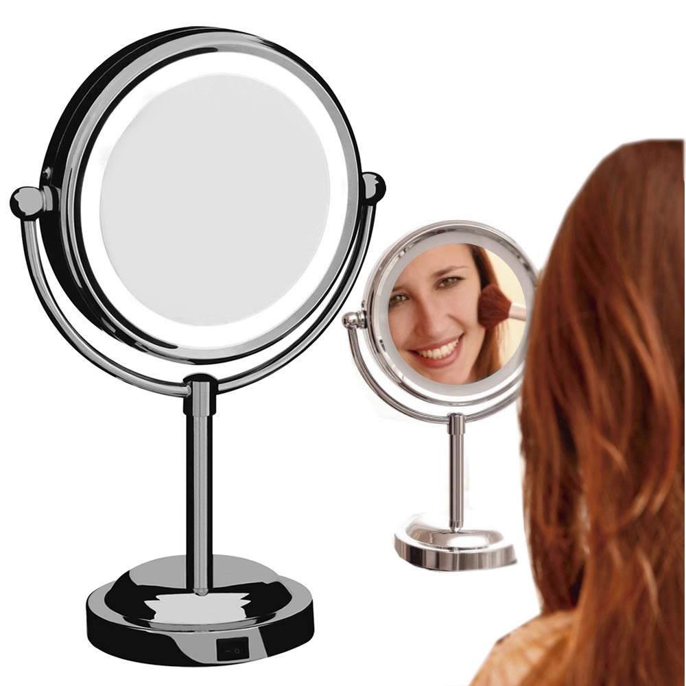 Espelho De Aumento 2x Dupla Face Giratório 360° Iluminado Luz Led - Mr8 8484 é bom? Vale a pena?