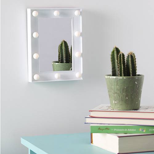 Espelho Decorativo com LED Flash 19,9 X 14,9 X 4,5 Cm- Orb é bom? Vale a pena?