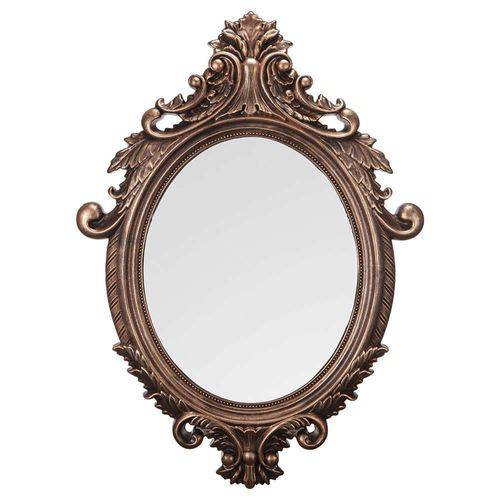 Espelho Oval Rococó Pequeno com Moldura Cobre - 54,5x40 Cm é bom? Vale a pena?