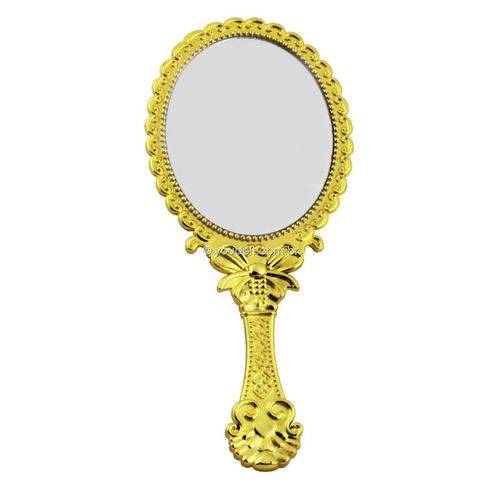 Espelho Princesa de Mão e Mesa Dobrável P/ Maquiagem Dourado é bom? Vale a pena?