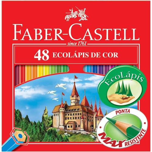 Estojo de Lápis de Cor 48 Cores Faber Castell é bom? Vale a pena?