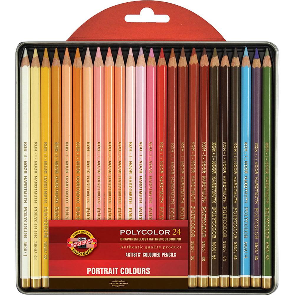 Estojo Lápis de Cor Artístico Polycolor 24 Cores Seleção Retrato - Koh-I-Noor é bom? Vale a pena?