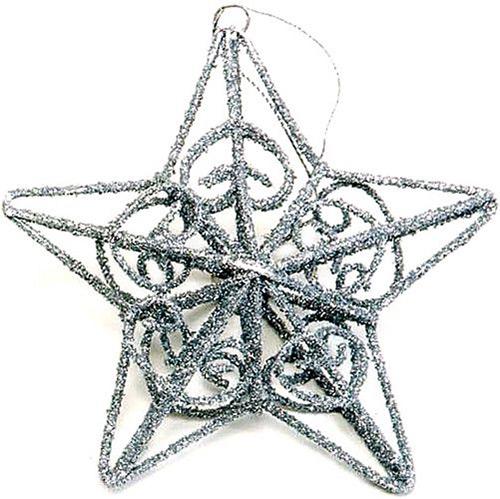 Estrela Aramada Purpurinada Prata 6cm - 1Unid - Importado é bom? Vale a pena?