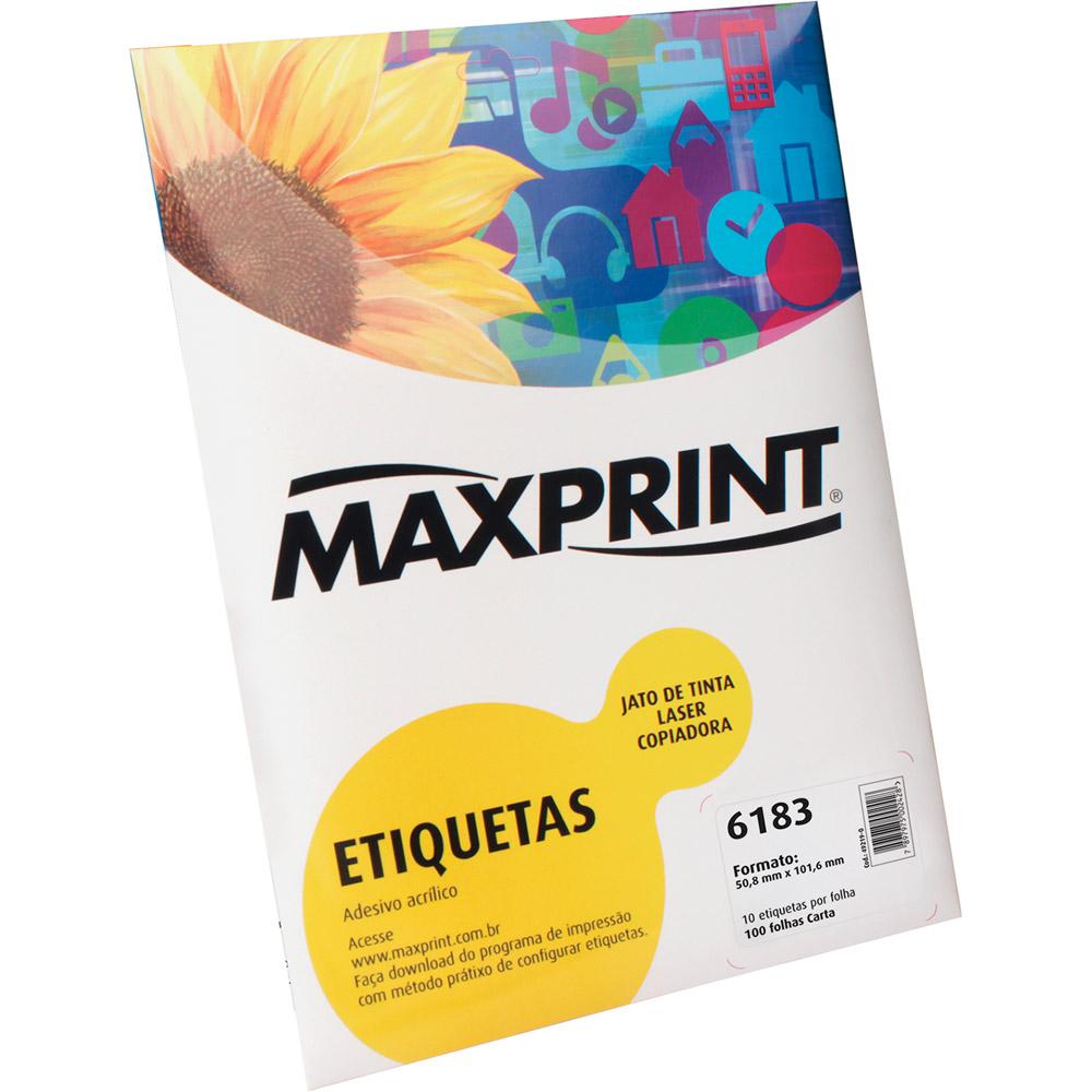 Etiqueta para Impressora de Tinta e Laser 6183 (50,8mmx101,6mm) 100 Folhas - Maxprint é bom? Vale a pena?