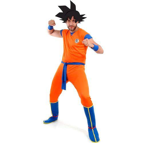 Fantasia Goku Adulto Dragon Ball Z com Peruca é bom? Vale a pena?