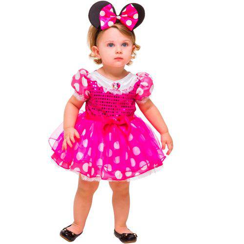 Fantasia Minnie Bebê Rosa Luxo Original Disney Rubies é bom? Vale a pena?