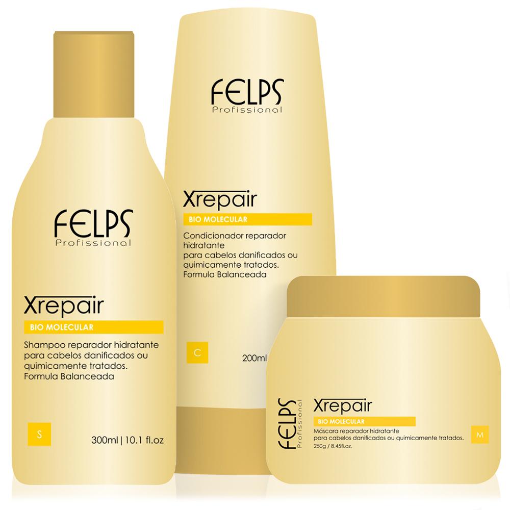 Felps Xrepair Kit Bio Molecular - Shampoo, Condicionador E Máscara - Home Care é bom? Vale a pena?