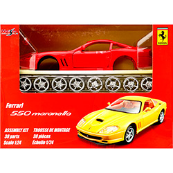 Ferrari 550 Maranello Escala 1:24 - Assembly Line - Maisto é bom? Vale a pena?