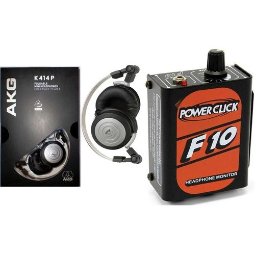 Fone de Ouvido AKG K414 P com Bolsa + Amplificador para Fones Power Click F10 é bom? Vale a pena?
