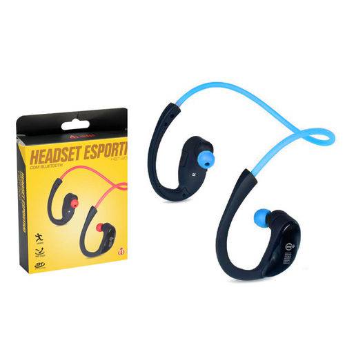 Fone de Ouvido Bluetooth 4.1 Esportivo Azul Hbt-200 é bom? Vale a pena?