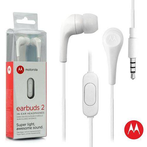 Fone de Ouvido Motorola Earbuds 2 - Branco é bom? Vale a pena?